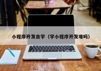 小程序开发自学（学小程序开发难吗）