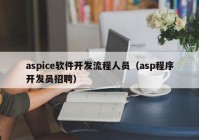 aspice软件开发流程人员（asp程序开发员招聘）